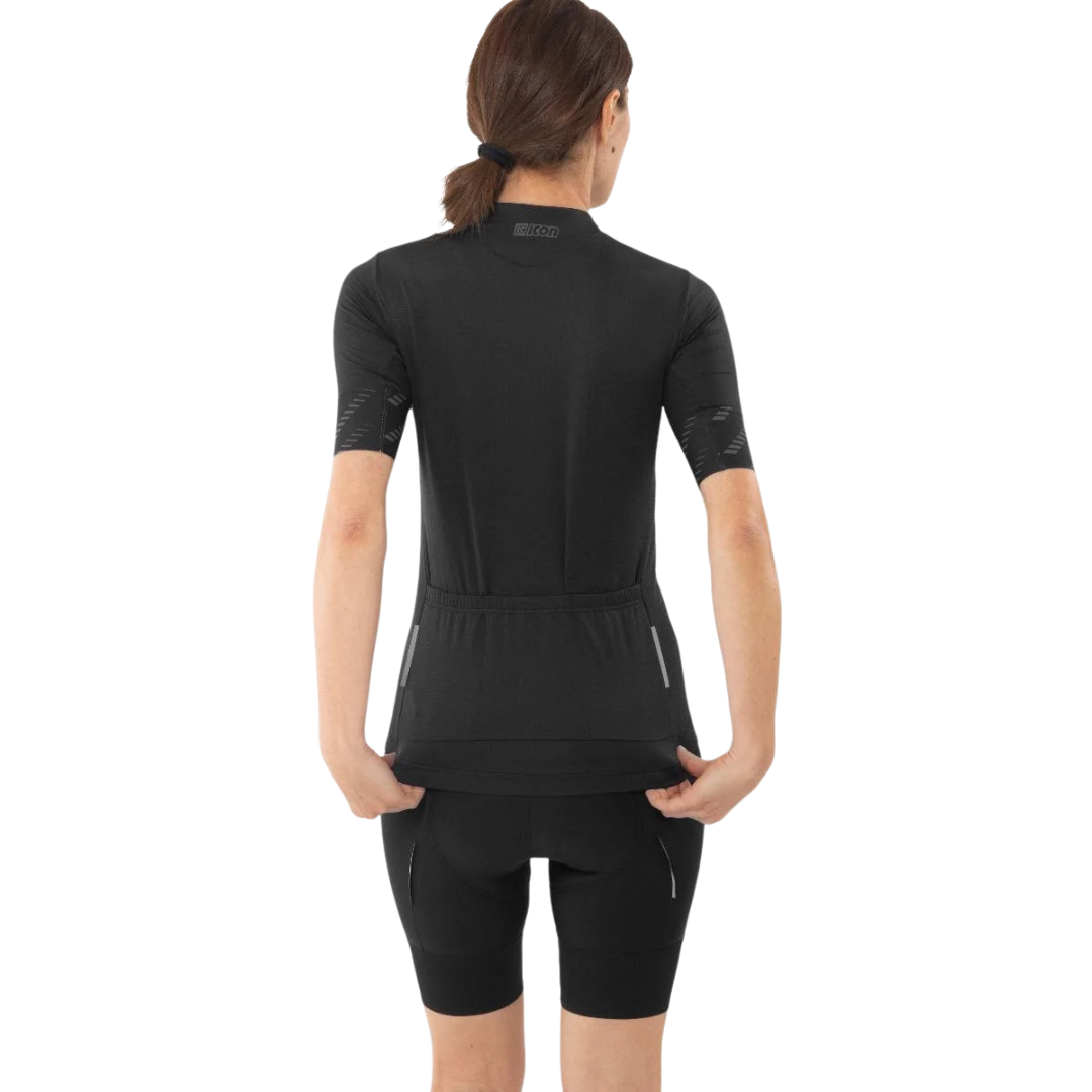 SCICON X-OVER REFLEX S/S JERSEY-WOMEN-FULL BLACK